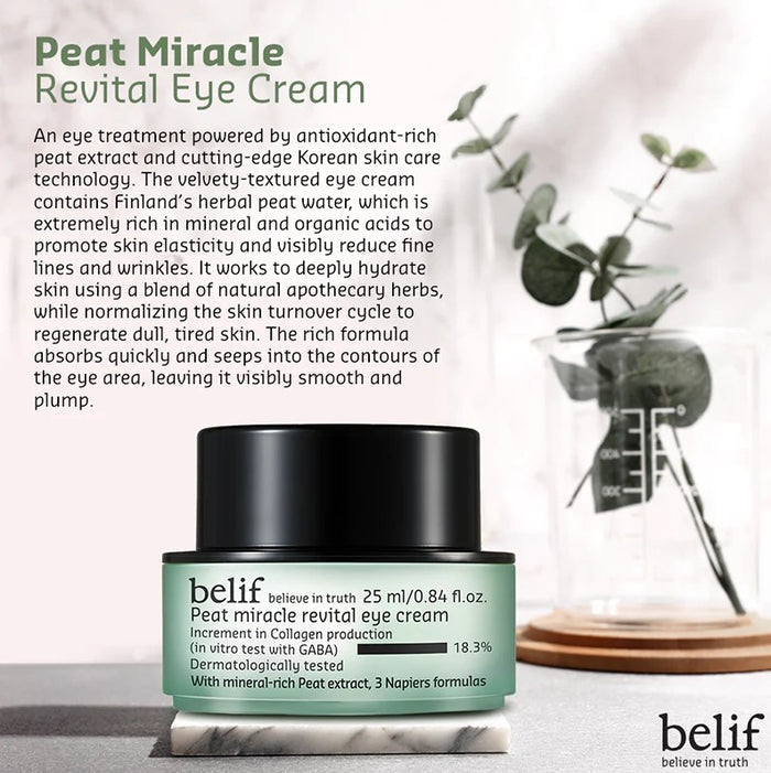 belif Peat Miracle Revital Eye Cream 25ml / 1.68 fl. oz.