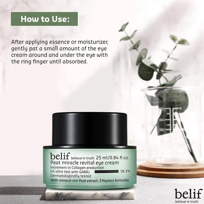 belif Peat Miracle Revital Eye Cream 25ml / 1.68 fl. oz.
