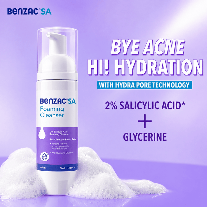 Benzac SA Foaming Cleanser 60ml - Cosmosentials
