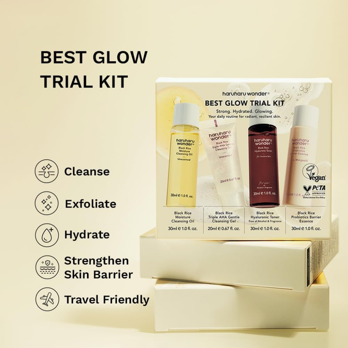 HARUHARU Wonder Best Glow Trial Kit Nudie Glow Australia