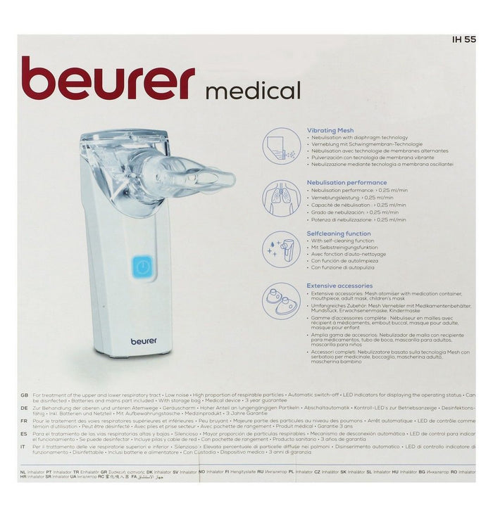 Beurer Nebulizer - White, IH 55, 1 Pack - Makkah Pharmacy