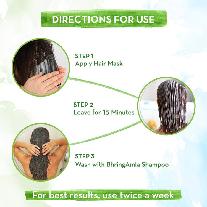 how to use BhringAmla Hair Mask with Bhringraj and Amla