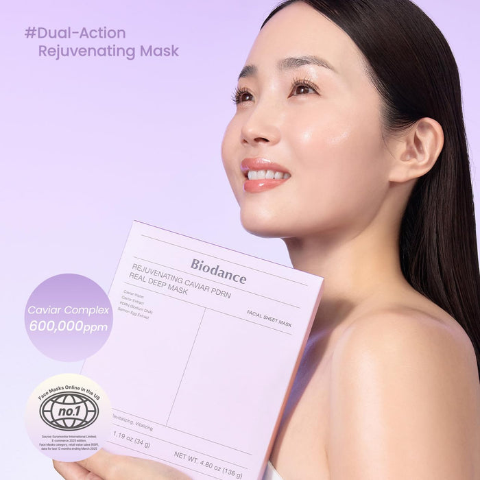 Biodance Rejuvenating Caviar PDRN Real Deep Mask 4pk