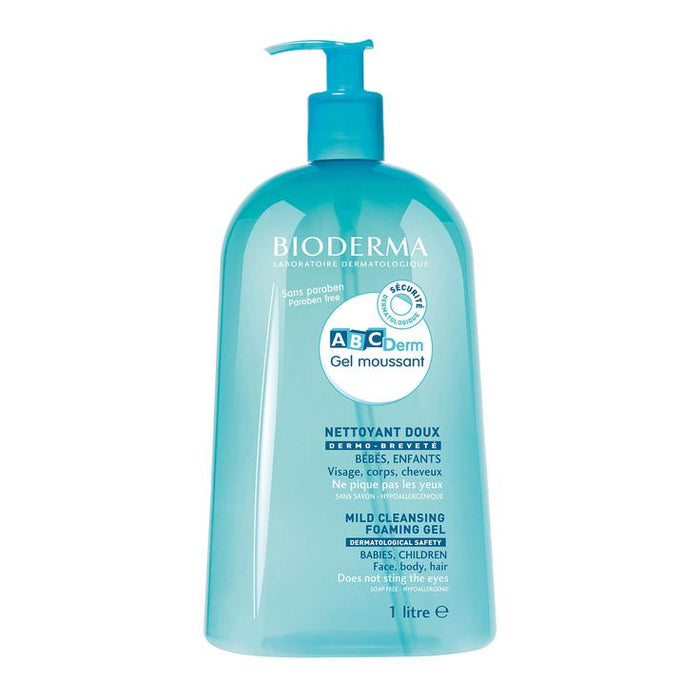 Bioderma Abcderm Gel Moussant Mild Cleansing Foaming Gel For Babies & Children 1L