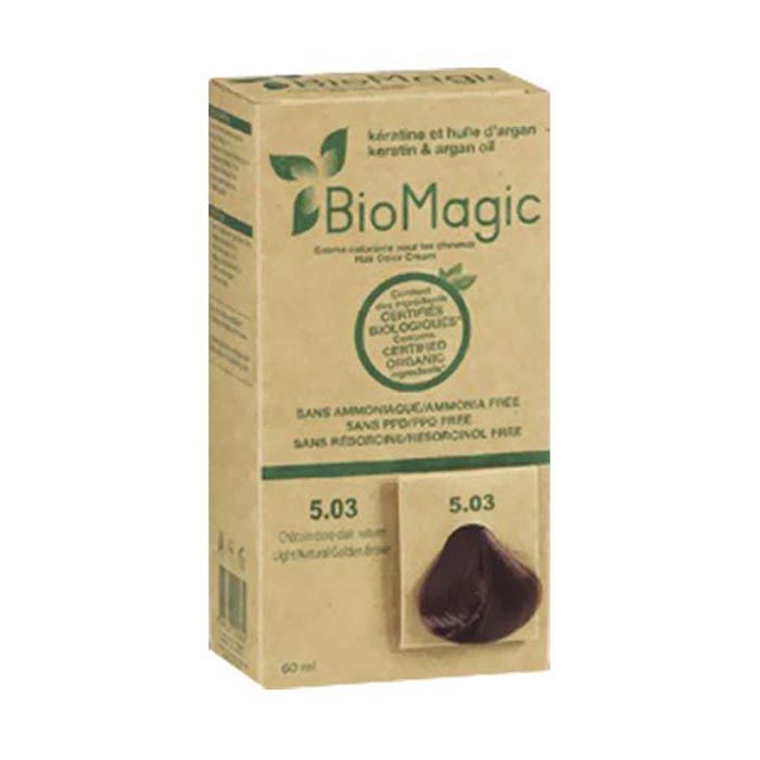 BioMagic Hair Color - 5.03 Light Nat Golden Brown BioMagic