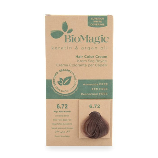 BioMagic Hair Color - 6.72 Dark Beige Blonde BioMagic