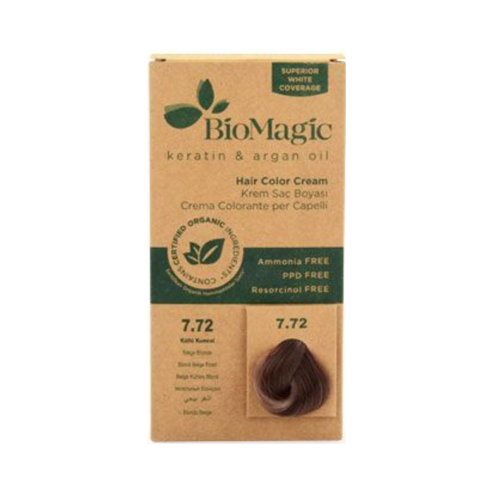 BioMagic Hair Color - 7.72 Beige Blonde BioMagic