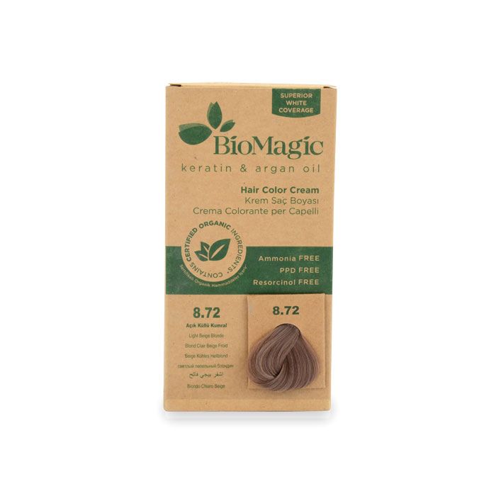 BioMagic Hair Color - 8.72 Light Beige Blonde BioMagic