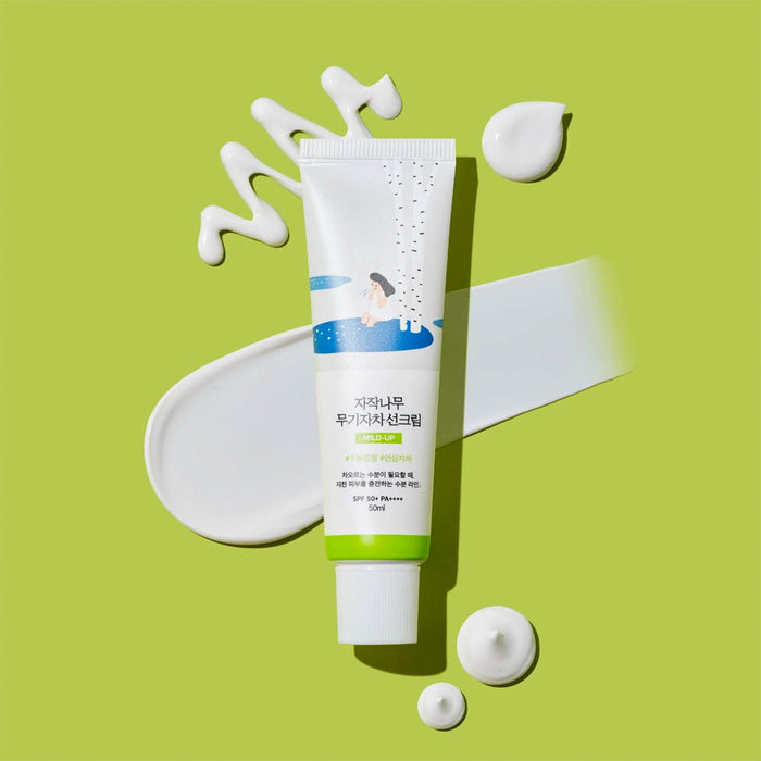 Round Lab Birch Juice Moisturizing Mild-Up Sunscreen Nudie Glow Australia