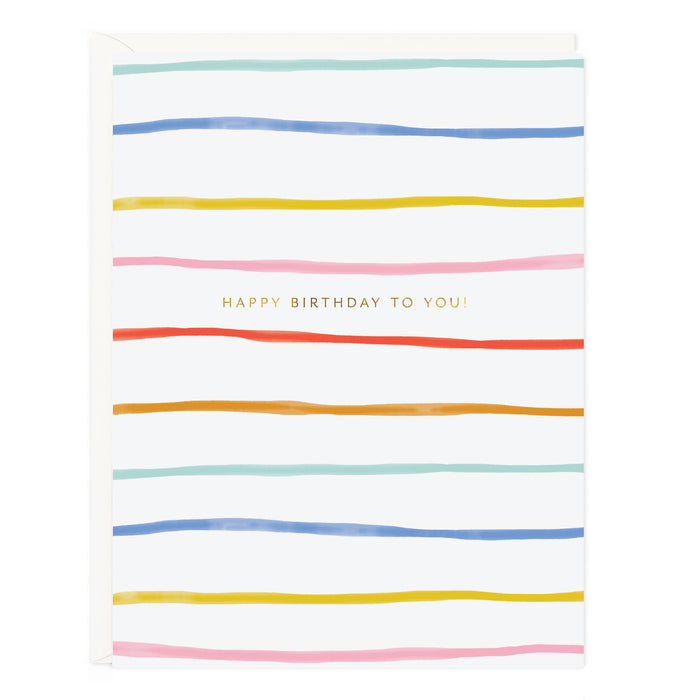 Birthday Stripes Card