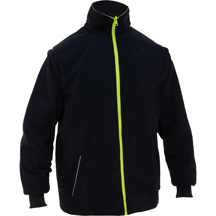 Bisley® Hi Vis 5-in-1 Class 3 Ripstop Jacket with Zip-Out Class 2 Inner Jacket - 333M6375H