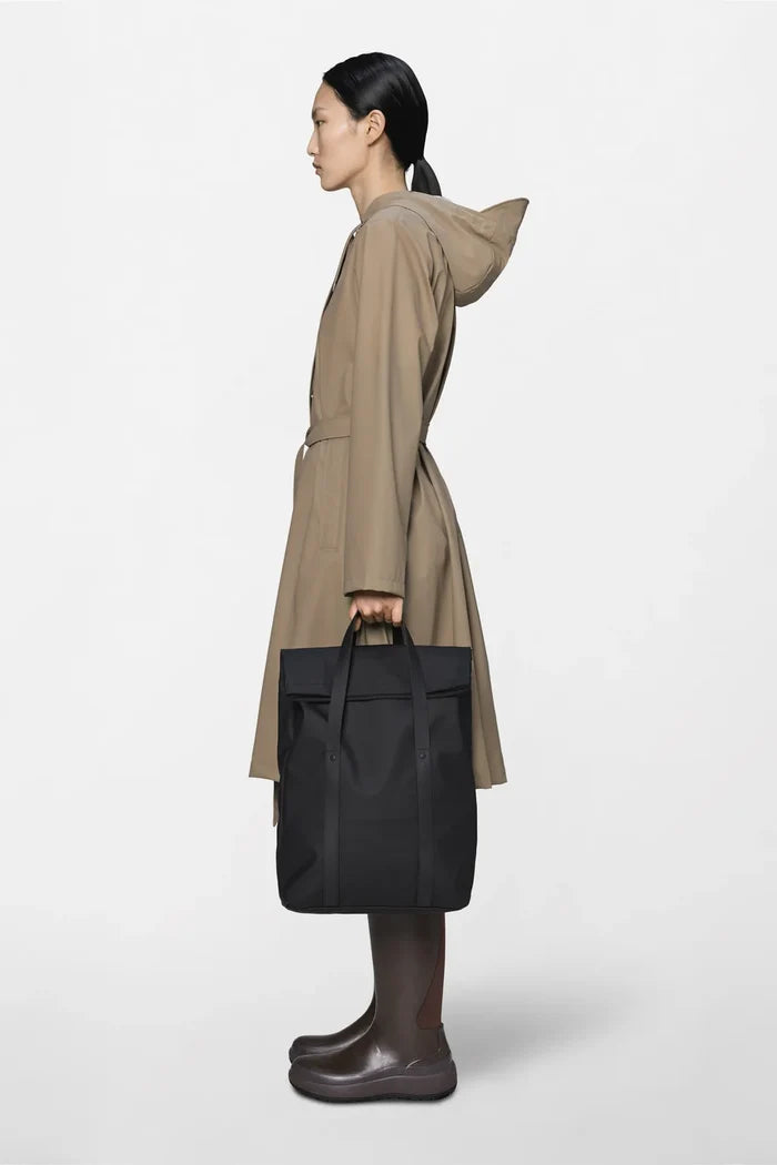 Black 2Way Tote Backpack