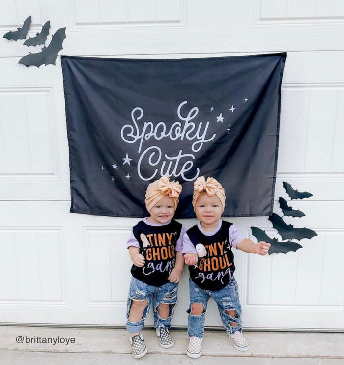 {Black & White} Spooky Cute Banner