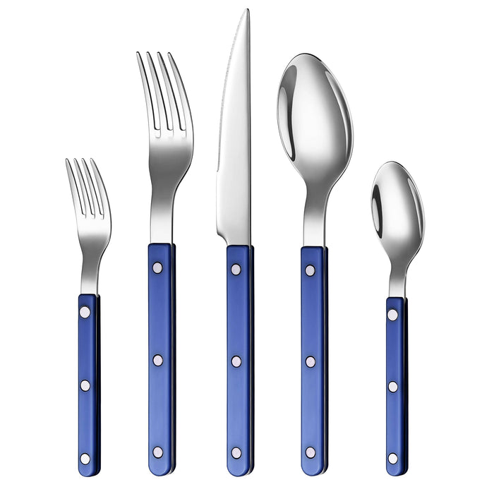 Blue French Flatware Set of 20