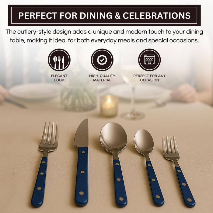 Blue French Flatware Set of 20