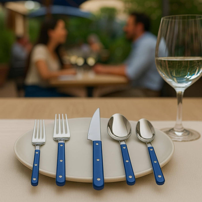 Blue French Flatware Set of 20