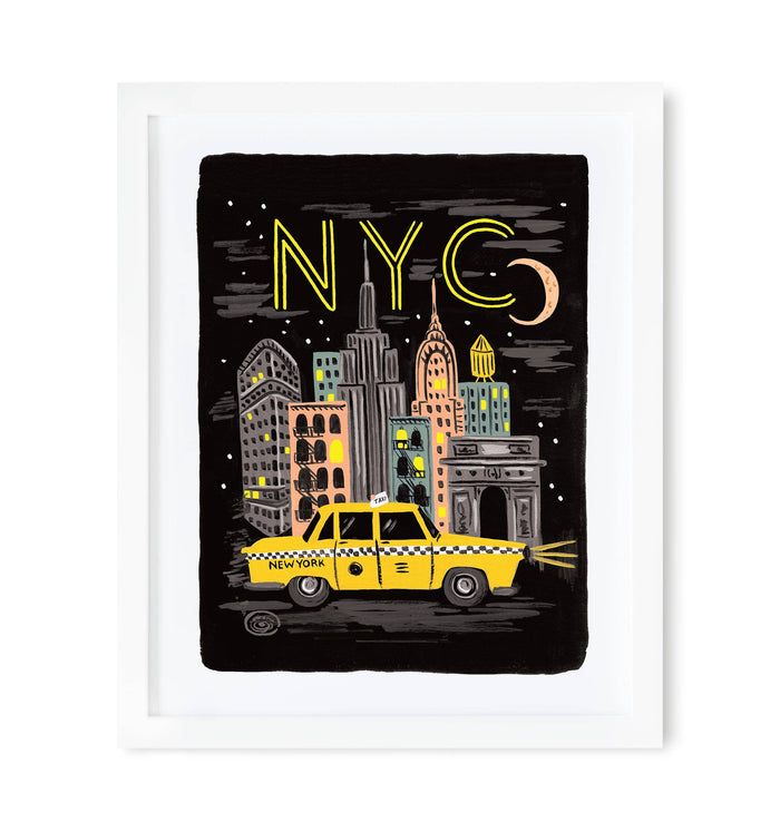 Bon Voyage NYC Art Print: 11x14