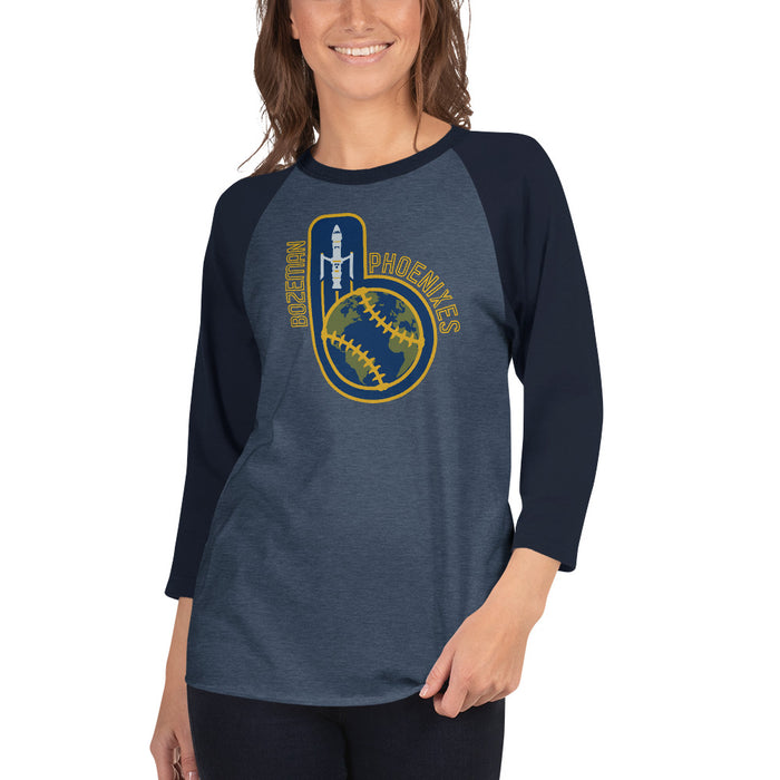 Bozeman Phoenixes -- 3/4 sleeve raglan shirt