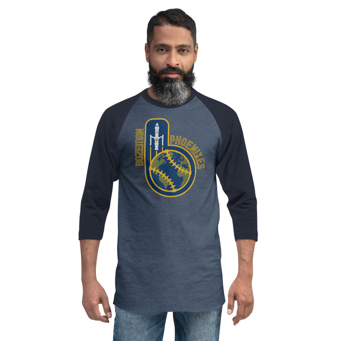 Bozeman Phoenixes -- 3/4 sleeve raglan shirt