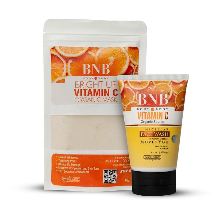 Bright Up Vitamin C Mask And Face Wash