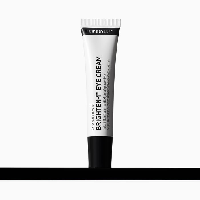 Tube of The Inkey List Brighten-It Eye Cream on a white background