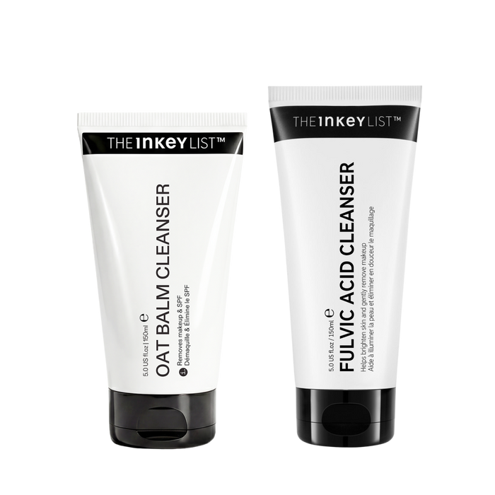 Two tubes of The Inkey List cleanser on a white background