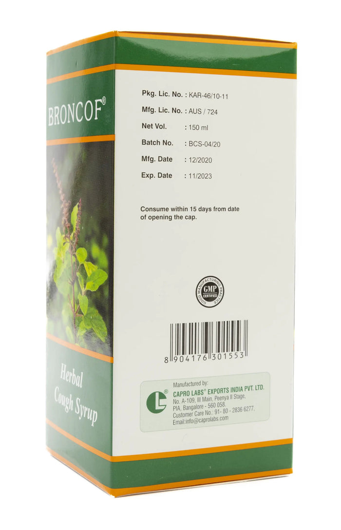 Broncof Herbal Syrup 150 ml - Makkah Pharmacy