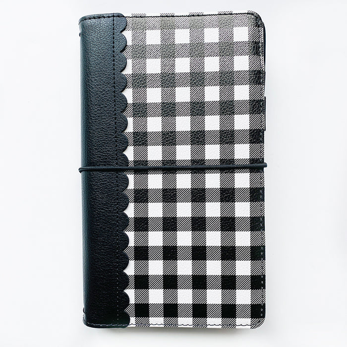 Buffalo Check Scallop Traveler's Notebook