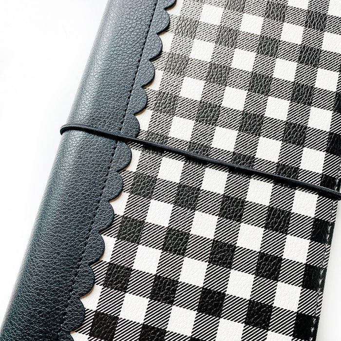 Buffalo Check Scallop Traveler's Notebook