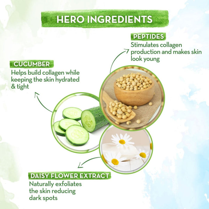 Mamaearth Bye Bye Dark Circles Eye Cream with Cucumber and Peptides