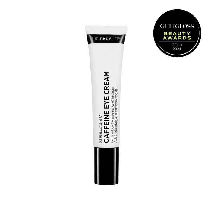 Caffeine Eye Cream pack shot with award roundel