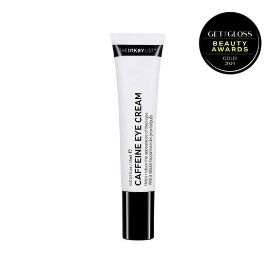 Caffeine Eye Cream pack shot with award roundel