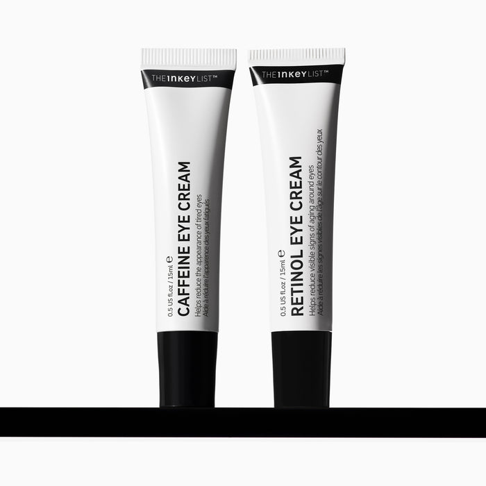 Two tubes of The Inkey List eye cream on a white background