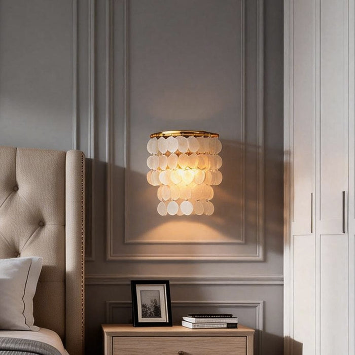 Capiz Shell Wall Sconce – Modern Coastal LED Wall Light | NordaLight