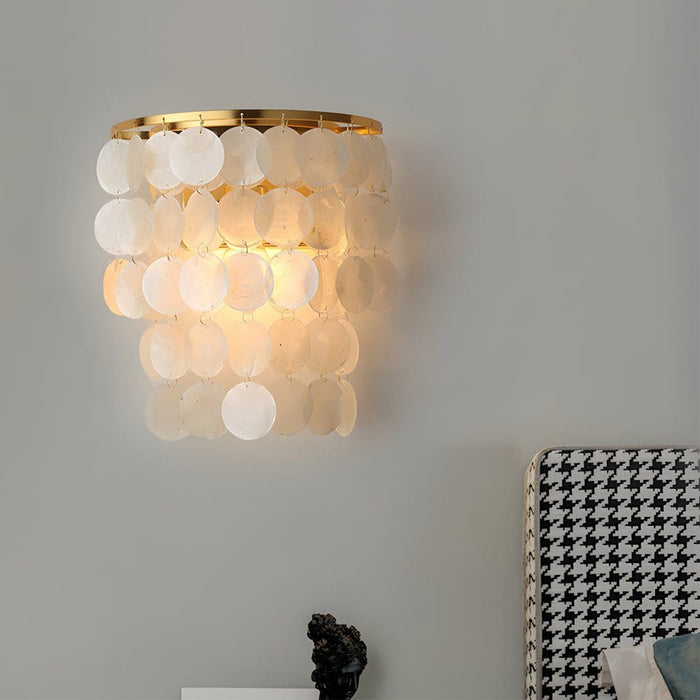 Capiz Shell Wall Sconce – Modern Coastal LED Wall Light | NordaLight