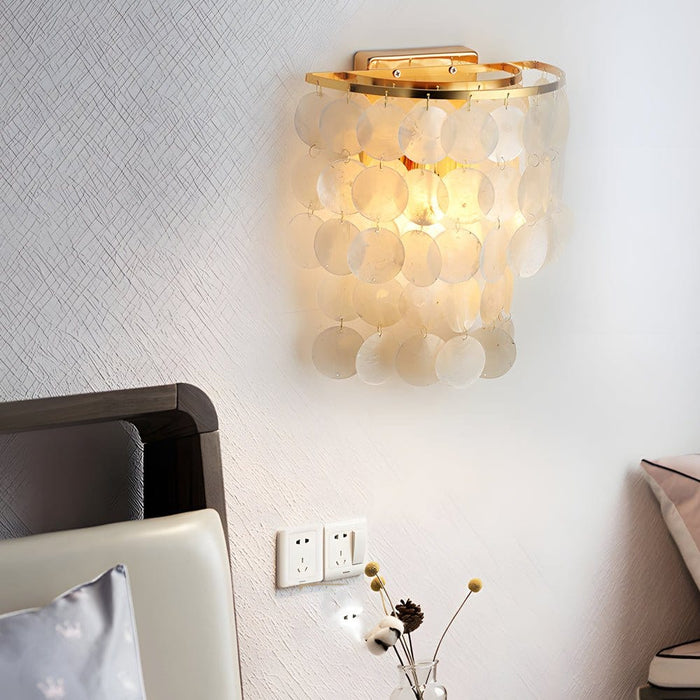 Capiz Shell Wall Sconce – Modern Coastal LED Wall Light | NordaLight