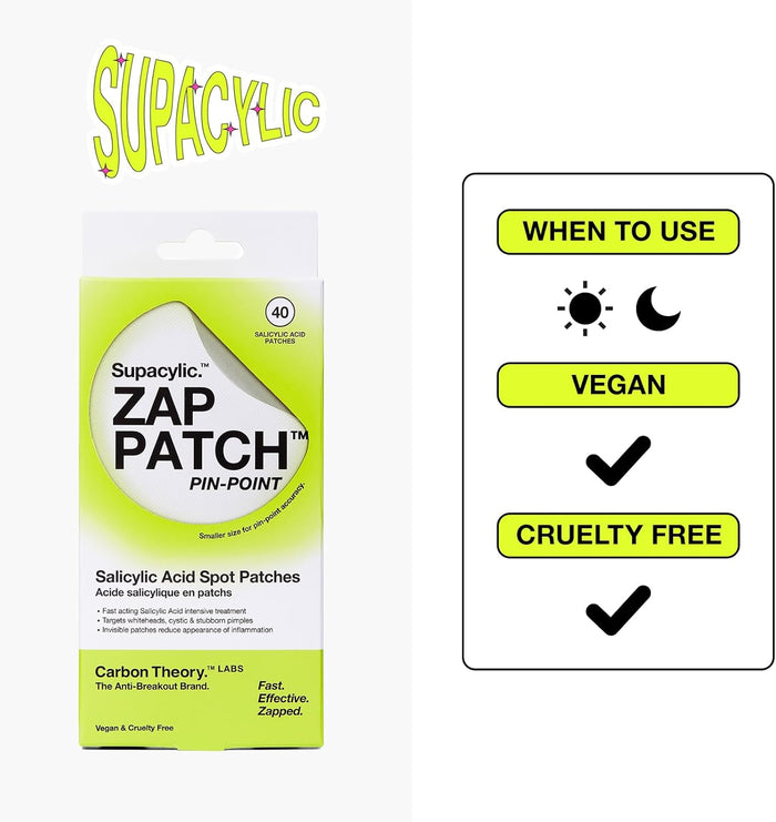 Carbon Theory Supacylic Pin Point Spot Zap Patch X40