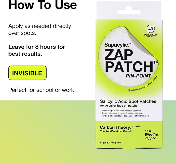 Carbon Theory Supacylic Pin Point Spot Zap Patch X40