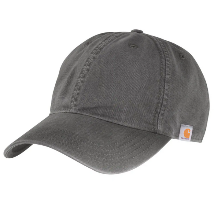 Carhartt Cotton Canvas Patch Logo Baseball Cap Hats & Caps Carhartt Gravel OS Reg