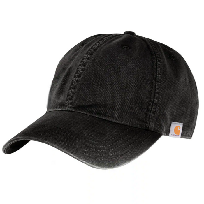 Carhartt Cotton Canvas Patch Logo Baseball Cap Hats & Caps Carhartt Black OS Reg