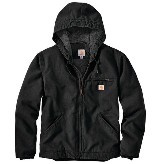 Carhartt Men's Heavyweight Washed Duck Sherpa-Lined Jacket Jackets & Coats Carhartt
