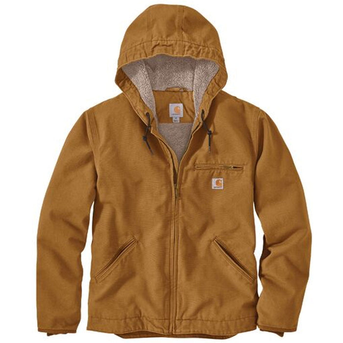 Carhartt Men's Heavyweight Washed Duck Sherpa-Lined Jacket Jackets & Coats Carhartt