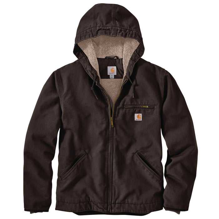 Carhartt Men's Heavyweight Washed Duck Sherpa-Lined Jacket Jackets & Coats Carhartt