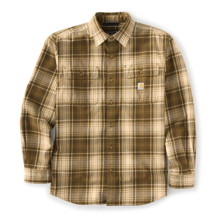 Carhartt Men's Loose Fit Heavyweight Long Sleeve Flannel Plaid Work Shirt Work Shirts Carhartt