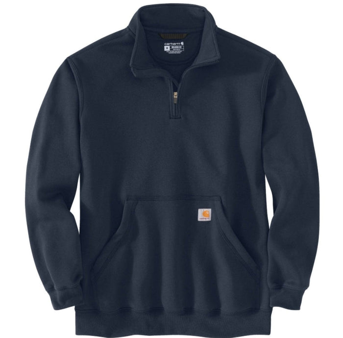 Carhartt Men's Loose Fit Midweight Quarter Zip Mock Neck Sweatshirt Jackets & Coats Carhartt New Navy 2XL Reg