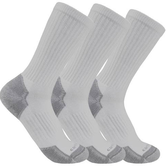 Carhartt Men's Midweight Cotton Blend Crew Sock 3-Pack Socks Carhartt Grey L