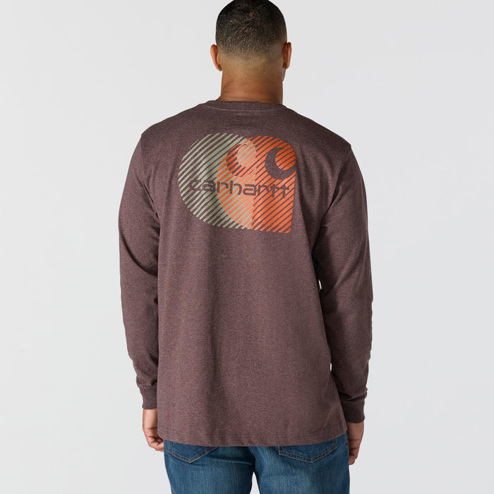 Carhartt Men's Relaxed Fit Heavyweight Pocket Long Sleeve Graphic T-Shirt Long Sleeve T-Shirts Carhartt