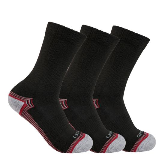 Carhartt Women's Force® Midweight Crew Sock 3-Pack Socks Carhartt Black M