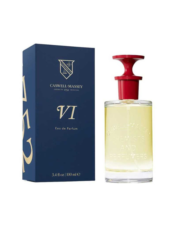 Number Six Eau de Parfum bottle with blue box, American fragrance, men's grooming