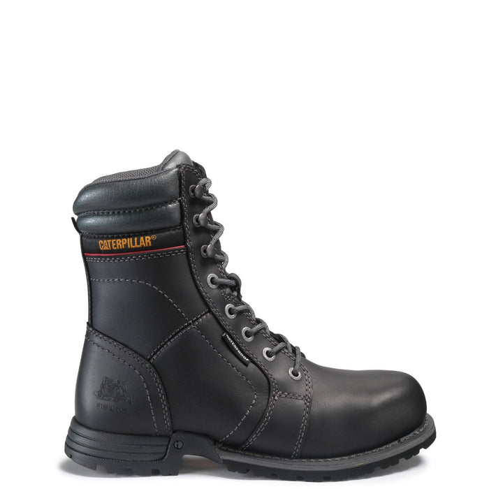 CAT Women's Echo 8" Waterproof Steel Toe Boot Work Boots CAT Black 10 M